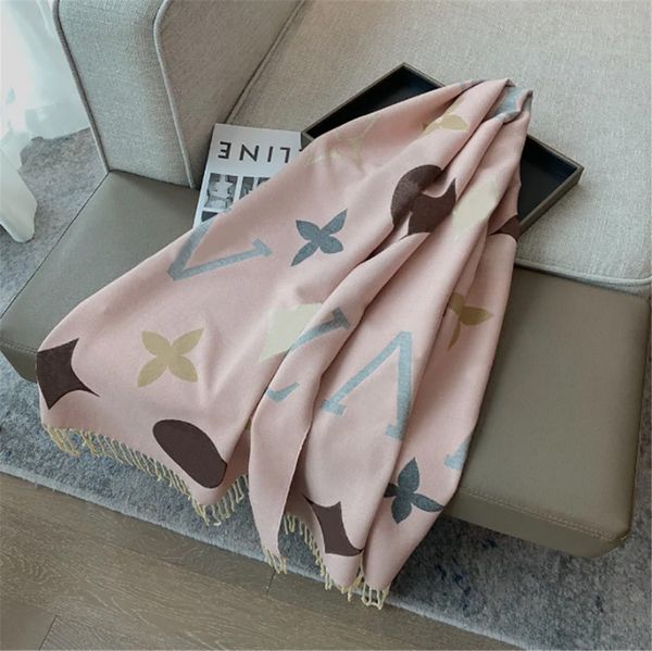

Fashion Brand Cashwool Hijab Designer Scarf Autumn Winter Warm Comfortable Sof Scarf