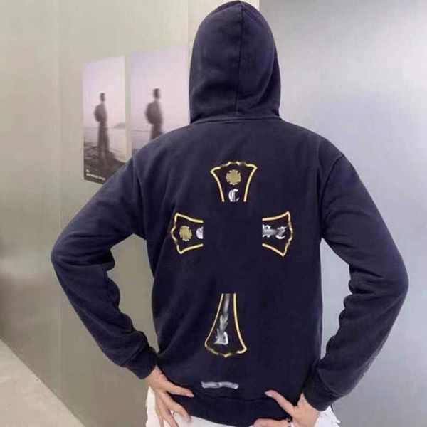 

men's classics luxury jackets hoodies brand sweatshirts designers zipper hooded sweater men women casual pullover sanskrit horseshoe ho, Black;brown