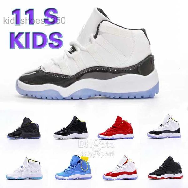 

kids jumpman xi 11 athletic outdoor shoes defining moments cool grey cherry bred space jam win like 97 basketball trainer concord 45 gamma b, Black