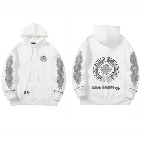 

fashion men's luxury jackets hoodies brandch sweatshirts designers zipper hooded sweater men women casual pullover sanskrit horseshoe h, Black