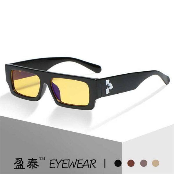 

50% off wholesale of sunglasses new ow same style square sunglasses dark women's advanced fashion glasses, White;black