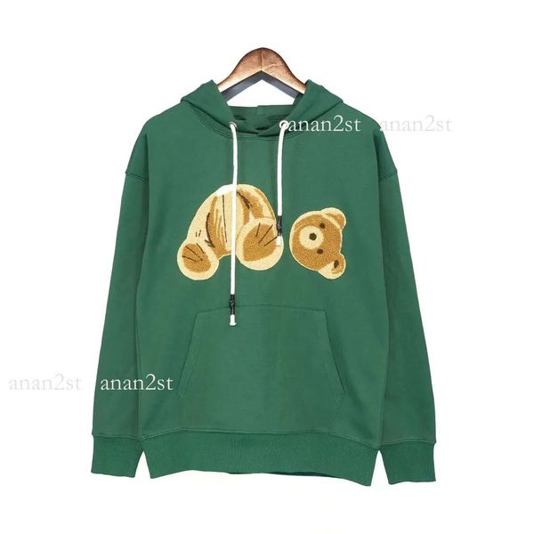 

mens women designer hoodie sweater sweatshirts streetwear jackets palms bear hoodies men's color grey black red 100% pure cottonn