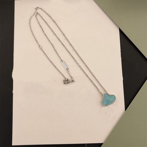 

jewelry necklace stainless steel van necklace cleef pendant fashion necklace women's lover necklace jewelry gift pendant tfatye, Silver
