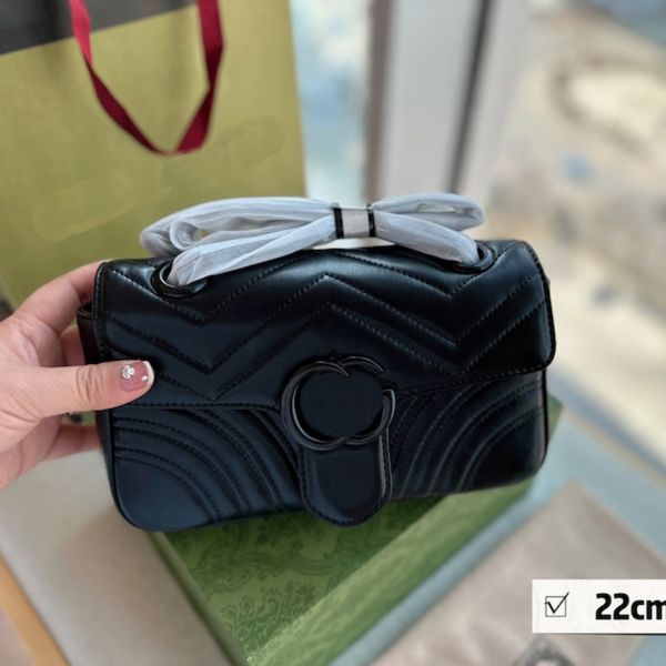

designer bag marmont shoulder bag luxury handbag g crossbody bag quilting leather wallet fashion design bag messenger bag fashion metal clas