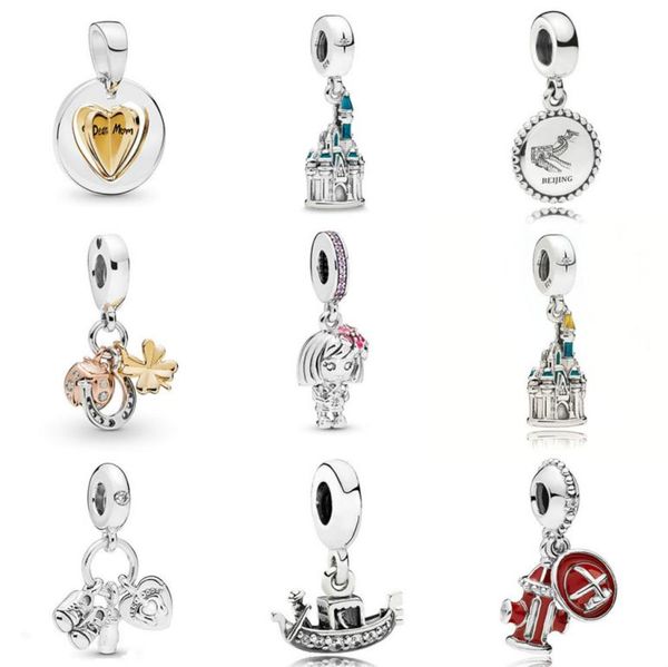 

new 100 925 sterling silver charm 767774 791169e002 797852cz 798114ssp 798106cz 791143cz 797632enmx9968020, Black