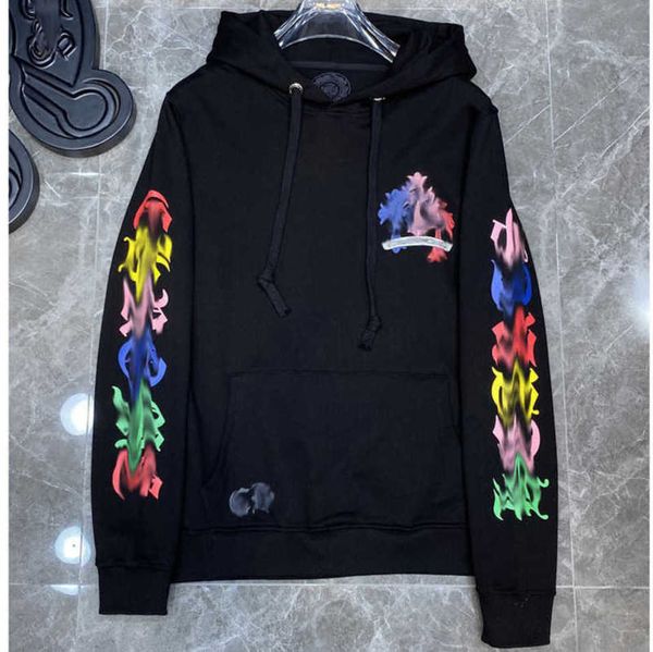 

fashion luxury men's jackets hoodies brandch sweatshirts designers zipper hooded sweater men women casual pullover sanskrit horseshoe h, Black;brown