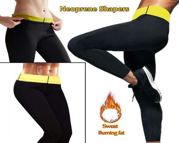 

new long sauna pants neoprene legging control panties fitness body shaper slim super stretch trouser pant women plus size s3xl9767122, White;red