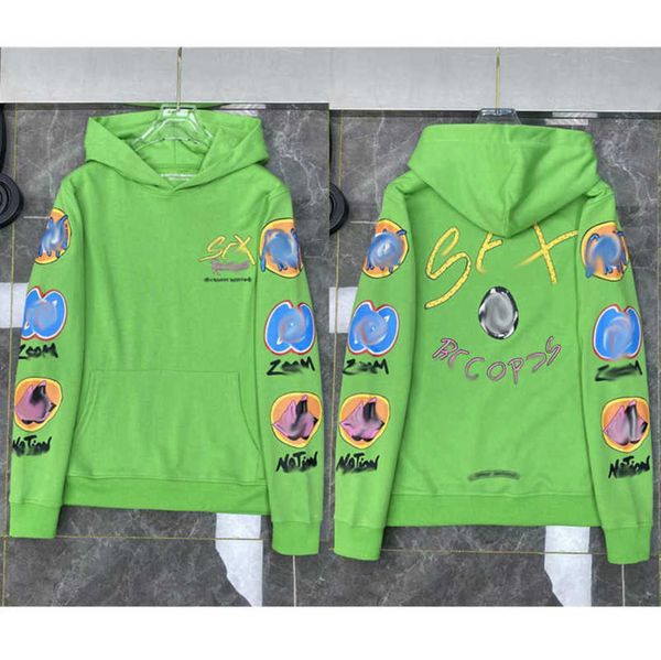 

men's luxury classics jackets hoodies brandch sweatshirts designers zipper hooded sweater men women casual pullover sanskrit horseshoe, Black