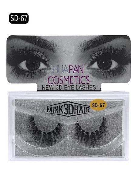 

brand huapan 3d mink eyelashes messy eye lash extension eyelash full strip eyes lashes multi styles2860533