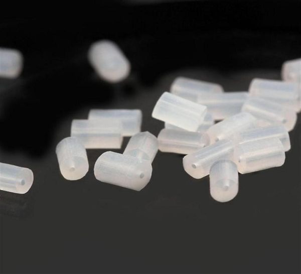 

10000pcs bag or set 3 5mm earrings back sers ear plugging blocked jewelry making diy accessories white clear plastic25916458977