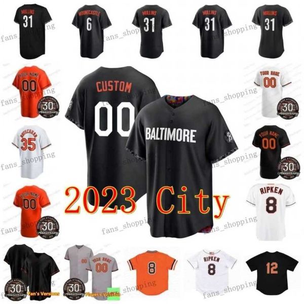 

adley rutschman jersey black 2023 city connect jersey cedric mullins gunnar henderson ryan mountcastle anthony santander felix bautista jorg, Blue;black