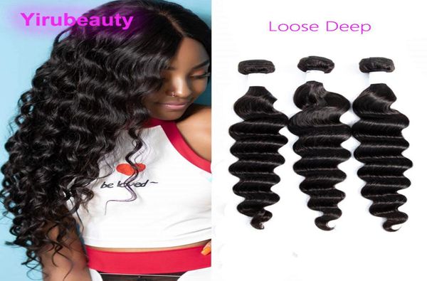 

peruvian virgin hair extensions loose deep natural color whole 100 human hair products 3 bundles 95105gpiece3643461, Black