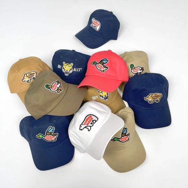 

ball caps kanye666 streetwear quality human made hats harajuku luxury brand cartoon animal casual gorras baseball cap for men 230729, Blue;gray