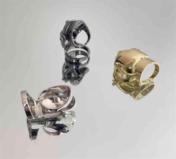 

selling men039s and women039s hiphop ring fashion brand vivienne w classic retro saturn series jewelry threesection ring c6643506, Silver