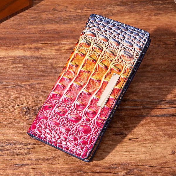 

new multicolor women's wallet handbag crocodile wallet holding dinner bag