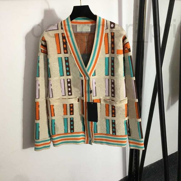 

women's jackets designer color letters embroidery women knit coats winter fall warm cardigan coat luxury soft touch pocket jacket sweat, Black;brown