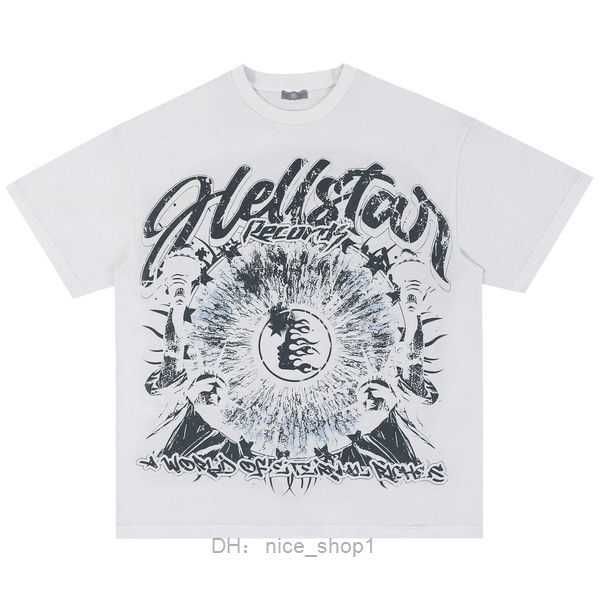 

1to1summer womens hellstar t shirt rapper wash grey heavy craft short sleeve high street fashion retro women's us size s-xl 1 vm6q, White;black