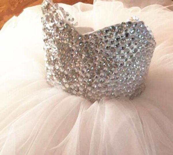 

crystals ball gown flower girl dress pageant dress rhinestones straps sparkly toddler formal wear birthday party dress custom size5886930, White;blue