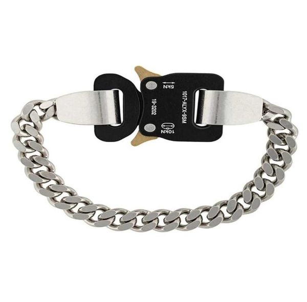 

alyx bracelet men women mixed link chain metal 1017 alyx 9sm bracelets fine steel colorfast gifts q06228076671, Golden;silver