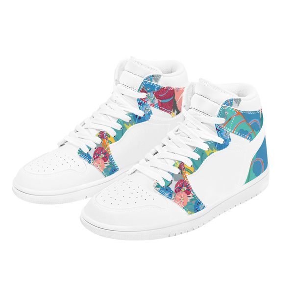 

diy basketball shoes mens womens all white breathable and cool trainers outdoor sports 36-48