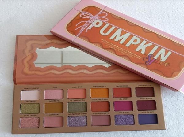 

2021 christmas limited eyeshadow makeup palette to face 18 colors orange pumpkin color waterproof eyeshadow21758902295437