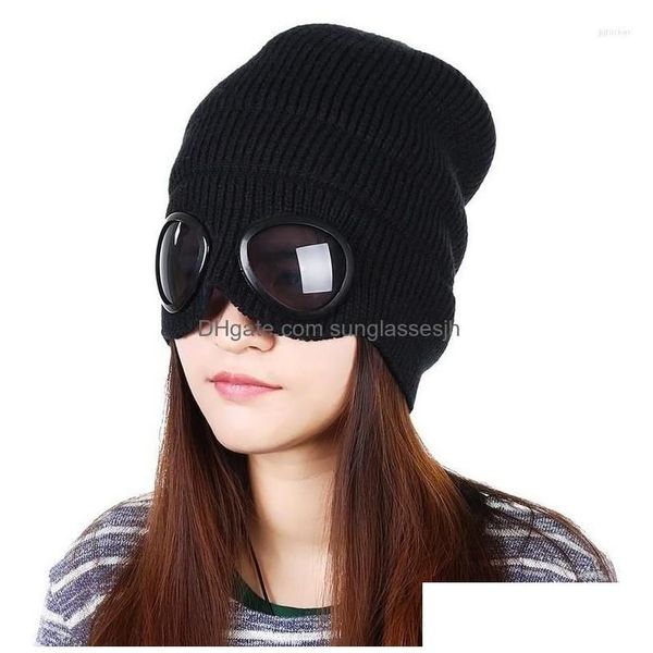 

Beanie Hat bonnet Bonnet Cp Beanie/skull Caps Beanie/skl Beanies 2022 Winter Glasses Hat Cp Ribbed Knit Lens Bean warm beanie cp hat beanie /skull /skl s, Red