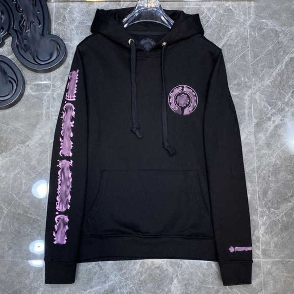 

men's classics luxury sweatshirts jackets brand hoodies zipper hooded men women designers sanskrit horseshoe cross pullover sweater hoo, Black;brown