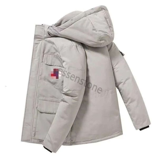 

winter men down jackets parkas jassen chaquetas outerwear wolf fur hoodeds manteaus wyndhams jacket coat letters printed outwears545, Black