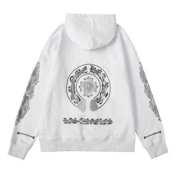 

sweatshirts men's fashion luxury jackets brand ch hoodies zipper hooded men women designers sanskrit horseshoe cross pullover sweater h, Black;brown