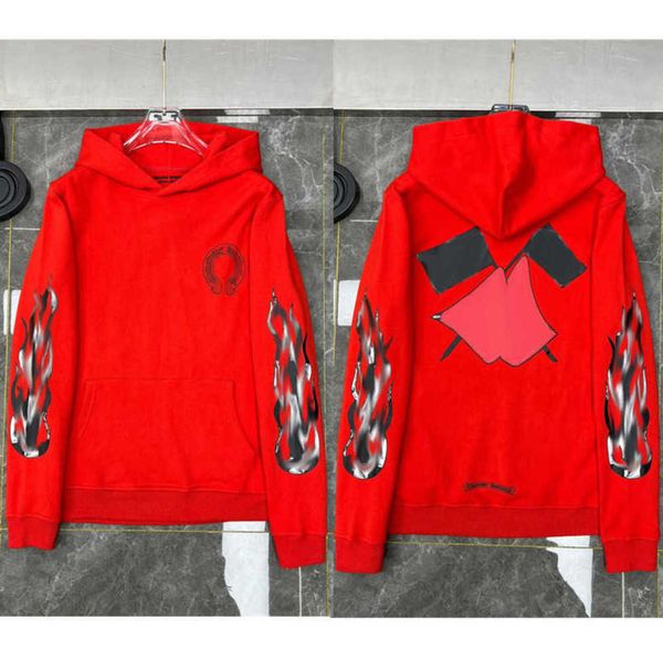 

luxury men's fashion sweatshirts jackets brandch hoodies zipper hooded men women designers sanskrit horseshoe cross pullover sweater ho, Black