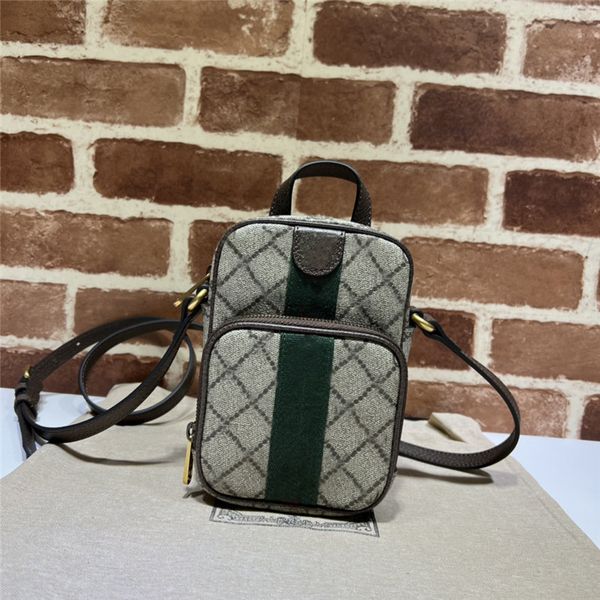 

designer luxury bags ophidia beige brown 671682 crossbody bag men women shoulder bag 9a g quality