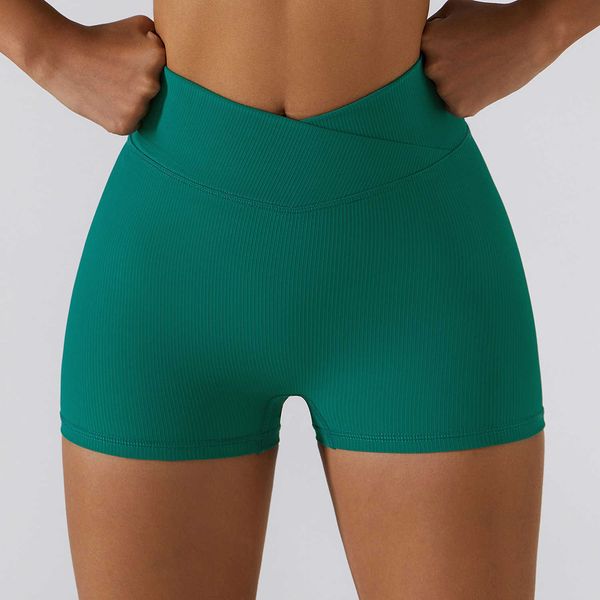 

ll high waist seamless gym shorts push up booty shorts women biker shorts rib elasticity breathable scrunch butt workout shorts