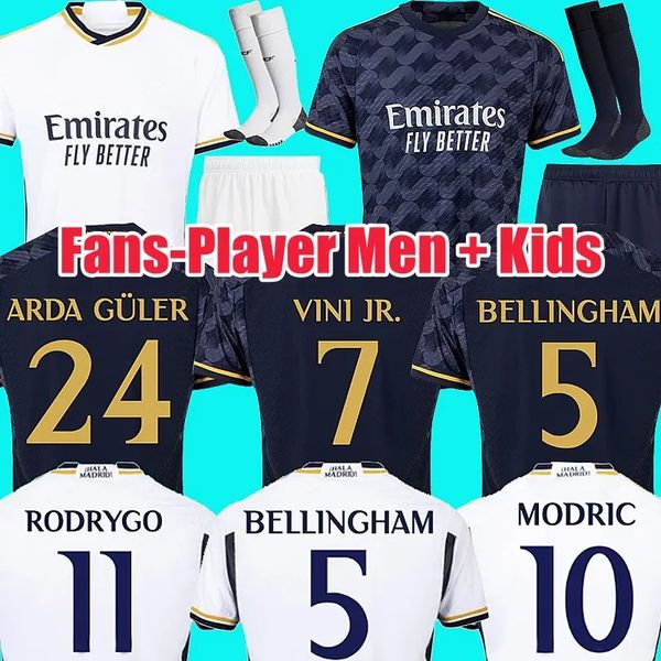 

3xl 4xl 23 24 bellingham soccer jerseys 2023 real madrids vini jr benzema camavinga rodrygo rudiger modric kroos tchouameni valverde men kid, Black;yellow
