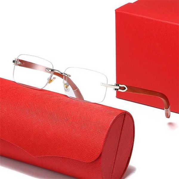 

50% off wholesale of frameless original wooden leg for men's slingssunglasses fashionable and trendy optical glasses 1016{category}, White;black