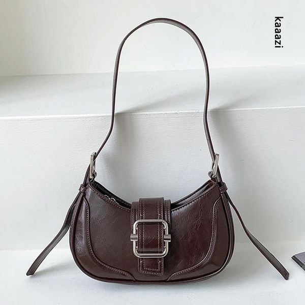 

evening bags vintage handbags for women half moon leather hasp shoulder crossbody bag luxury designer ladies underarm hobo 2023 fashion 2307