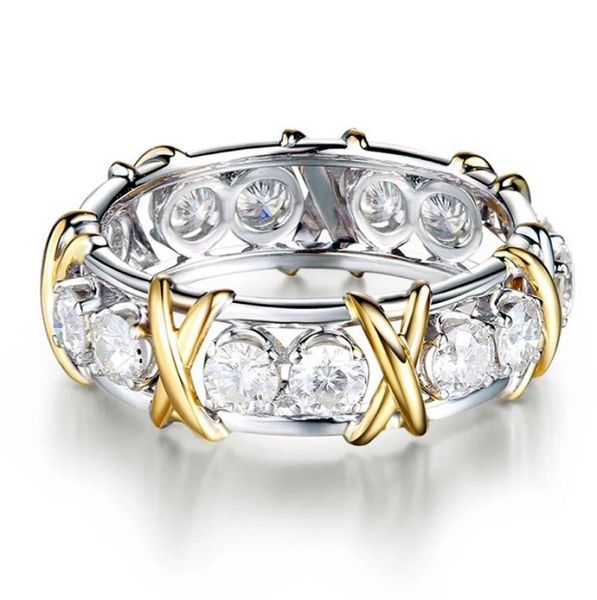 

rings jewelry gold plated zircon rings fashion women ring engagement white diamond ring8208458, Silver