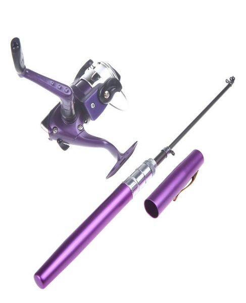 

outdoor mini camping travel baitcasting pocket pen shape fishing rod reel line boat rods6677943