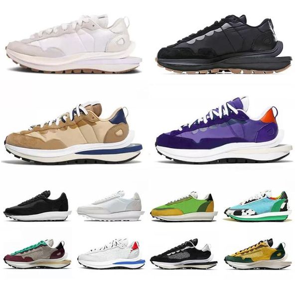 

sacais vaporwaffle ldv waffle running shoes mens outdoor trainers sneakers pegasus men women sail black white gum sesame nylon undercover fr