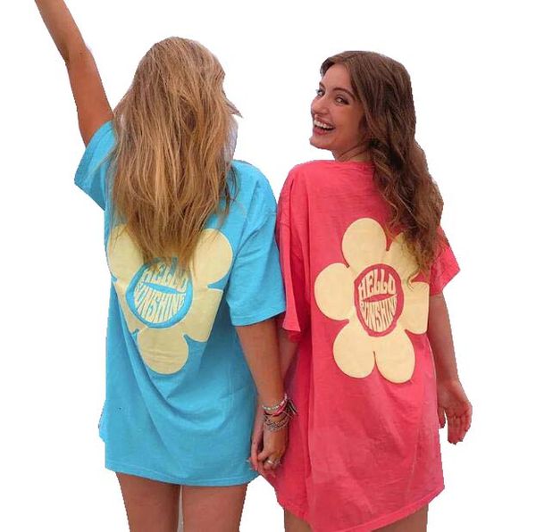 

womens tshirt zhymihret summer y2k sunflower printed tshirts women friend tshirt female sisters clothes kawaii floral tees 230601, White
