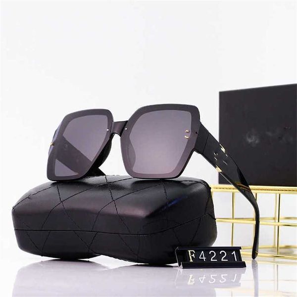 

50% off wholesale of sunglasses new large frame women's fashion sunglasses, White;black