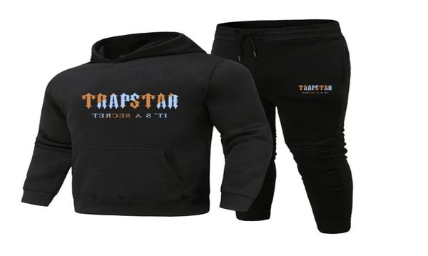 

autumn tracksuit printed sportswear men039s 14 colors warm 2 piece loose hooded sweater and pants men039s and women9659917, Gray