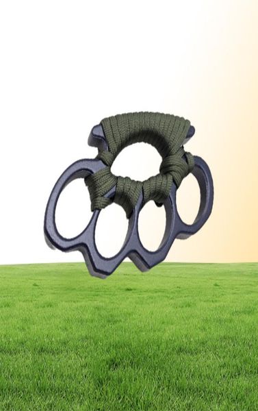 

new arival black alloy knuckles duster buckle male and female selfdefense four finger punches555231e1144716