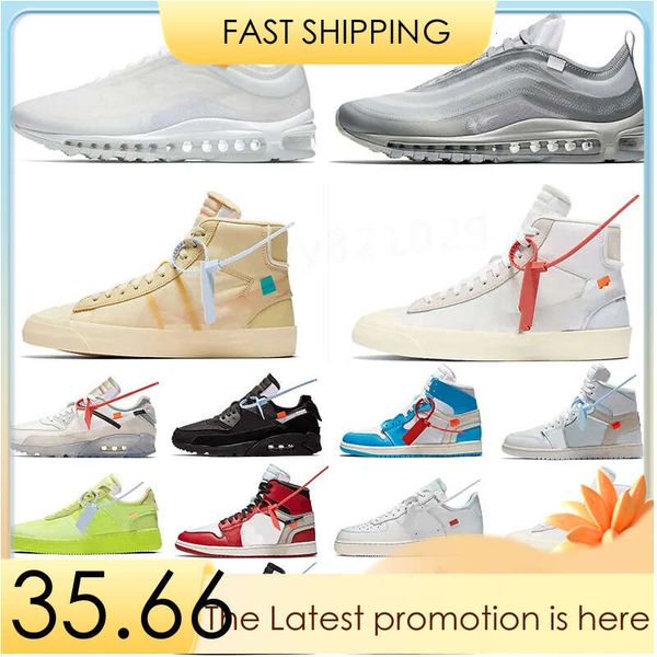

2022 off mens sneakers 1s men running shoes maxes women blazer cushion desinger white sports chaussures zapatos de breathable zg39
