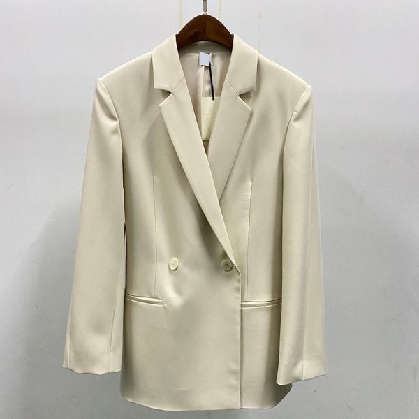 

new tote*me leisure blazer breasted one button coat, White;black