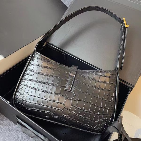 

shoulder bag tote bag fashion le5 bag hobo bag underarm bag avocado green alligator woman leatherhasp half moon saddle wallet luxurys belt b