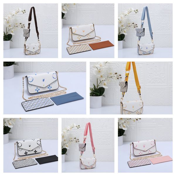 

multi pochette felicie bag fashion women designer bags luxurys crossbody bag shoulder leather bags strap with dust bag chain wallets messeng