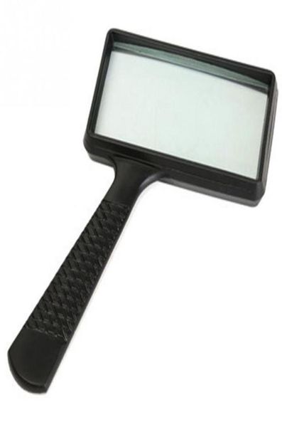 

3x rectangular handheld large reading magnifying glass magnifier for reading black4807579