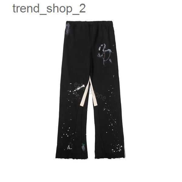 

mens dept pants galleries sweatpants speckled letter print cotton women's couple loose versatile casual straight autumn pants galery de, Black;white