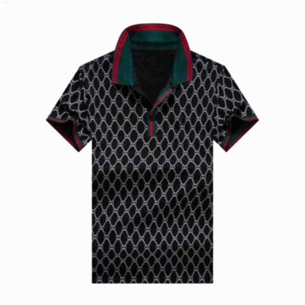 

men polo shirts luxury italy designer mens clothes short sleeve fashion casual men's summer t shirt many colors are available size m-3x, White;black