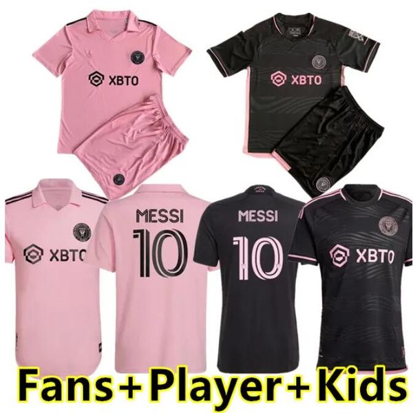 

2023/24 inter miami soccer jerseys cf messis matuidi higuain campana yedlin beckham mls 2023/24 football men kids player fans version shirt, Black;yellow